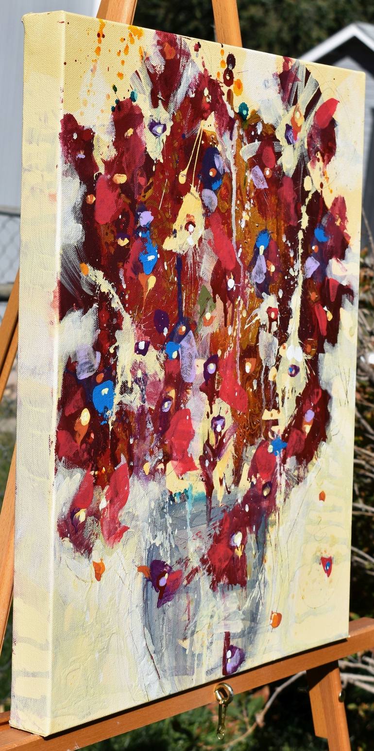 Original Abstract Expressionism Abstract Painting by Cynthia Ligeros