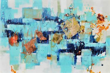 Original Abstract Expressionism Abstract Painting by Cynthia Ligeros