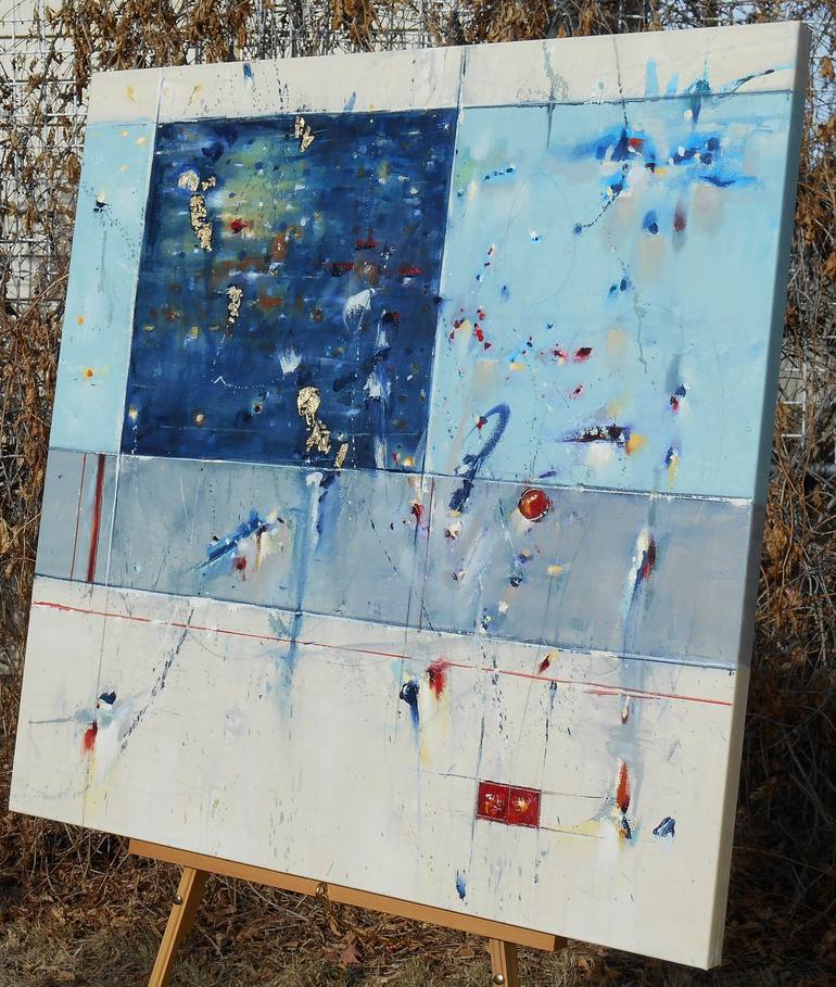 Original Abstract Expressionism Abstract Painting by Cynthia Ligeros