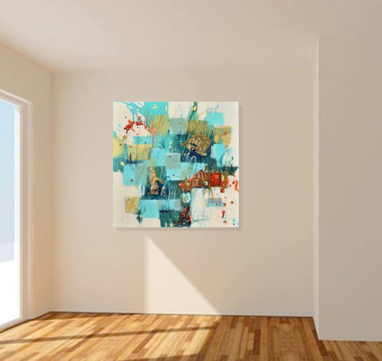 Original Abstract Expressionism Abstract Painting by Cynthia Ligeros