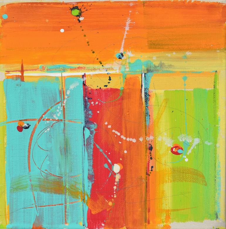 Original Abstract Expressionism Abstract Painting by Cynthia Ligeros
