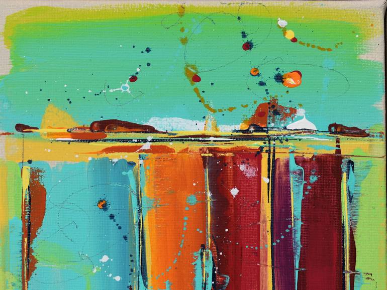 Original Abstract Expressionism Abstract Painting by Cynthia Ligeros
