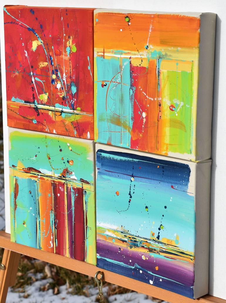 Original Abstract Expressionism Abstract Painting by Cynthia Ligeros