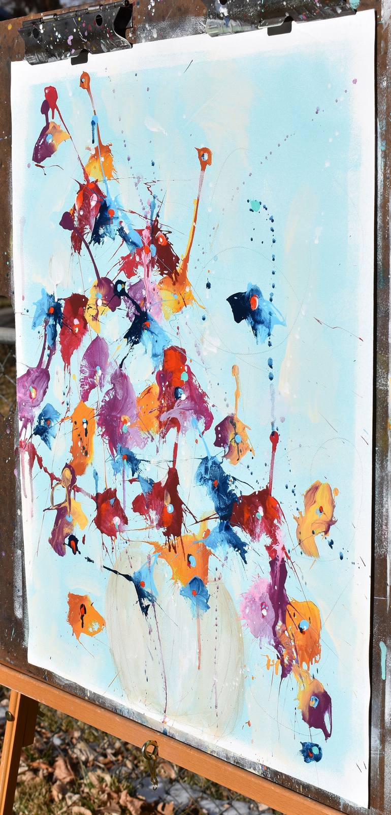 Original Contemporary Abstract Painting by Cynthia Ligeros