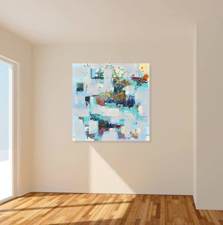 Original Abstract Expressionism Abstract Painting by Cynthia Ligeros
