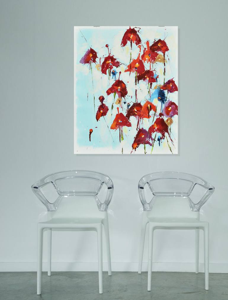 Original Contemporary Abstract Painting by Cynthia Ligeros