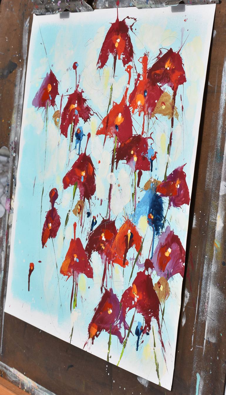 Original Contemporary Abstract Painting by Cynthia Ligeros