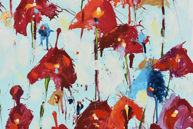 Original Contemporary Abstract Painting by Cynthia Ligeros