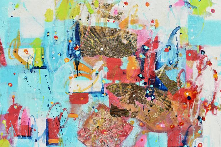 Original Abstract Expressionism Abstract Painting by Cynthia Ligeros