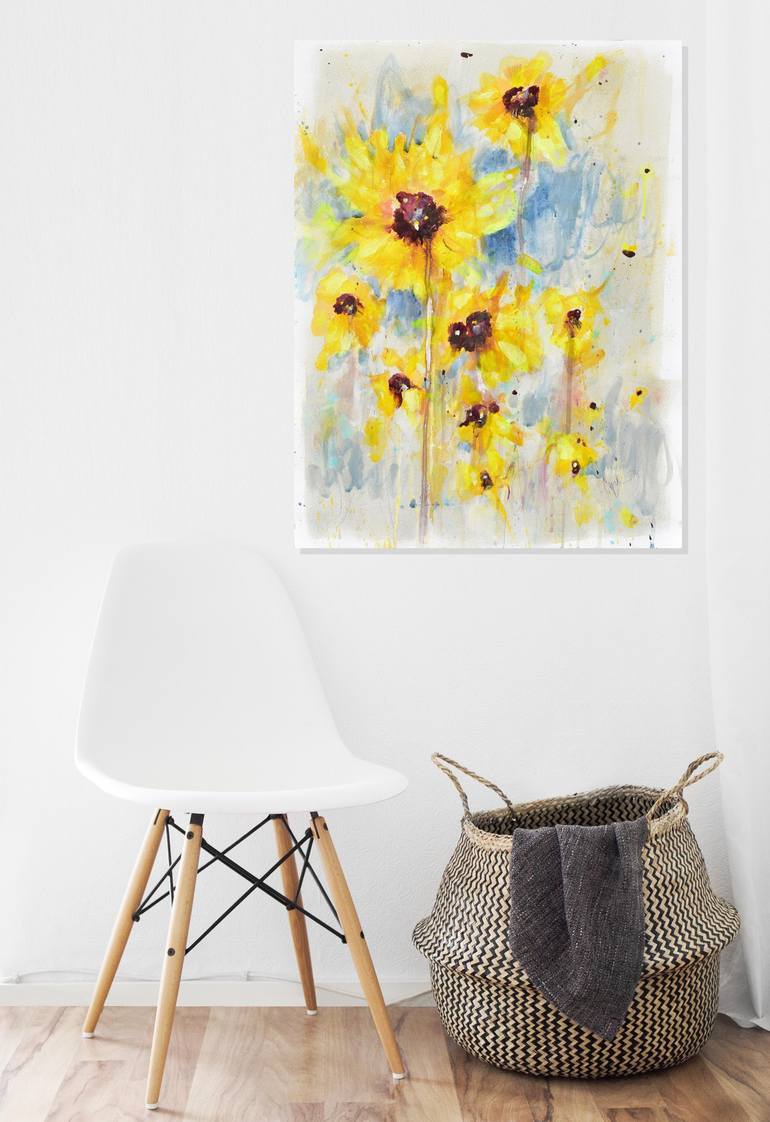 Original Contemporary Abstract Painting by Cynthia Ligeros