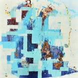 Breath of Twilight - Abstract art - 36 x 36 IN / 91 x 91 CM by Cynthia Ligeros