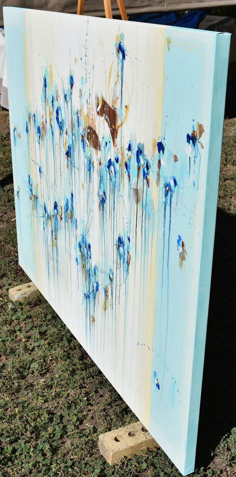 Original Abstract Expressionism Abstract Painting by Cynthia Ligeros