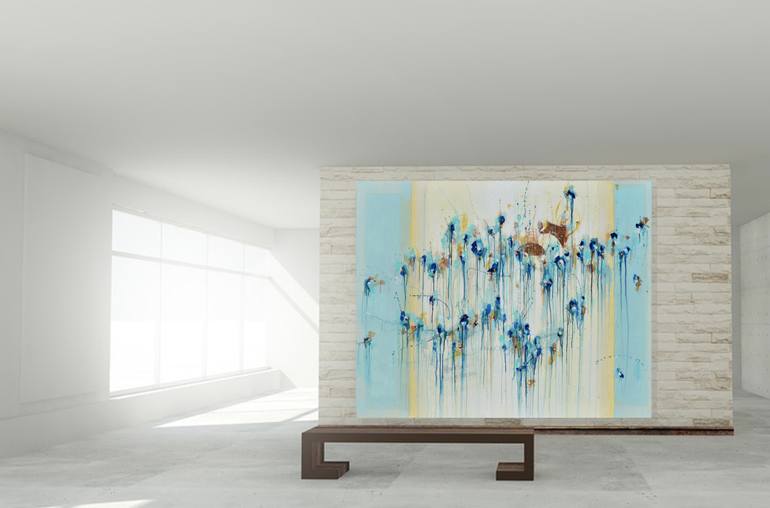 Original Abstract Expressionism Abstract Painting by Cynthia Ligeros