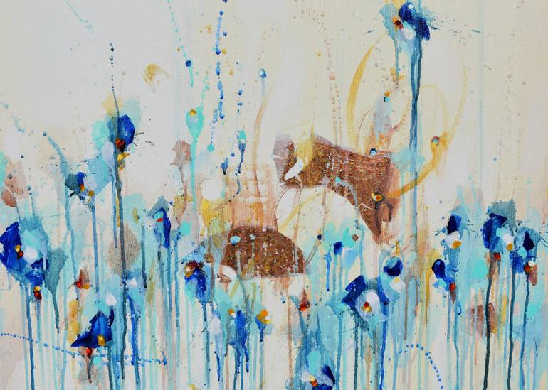Original Abstract Expressionism Abstract Painting by Cynthia Ligeros