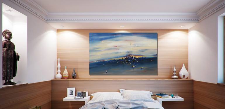 Original Abstract Expressionism Abstract Painting by Cynthia Ligeros