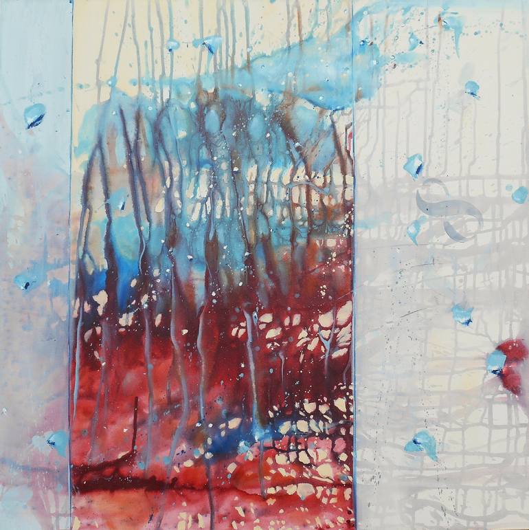 Where The Earth Meets The Stars Original Painting by cynthia ligeros