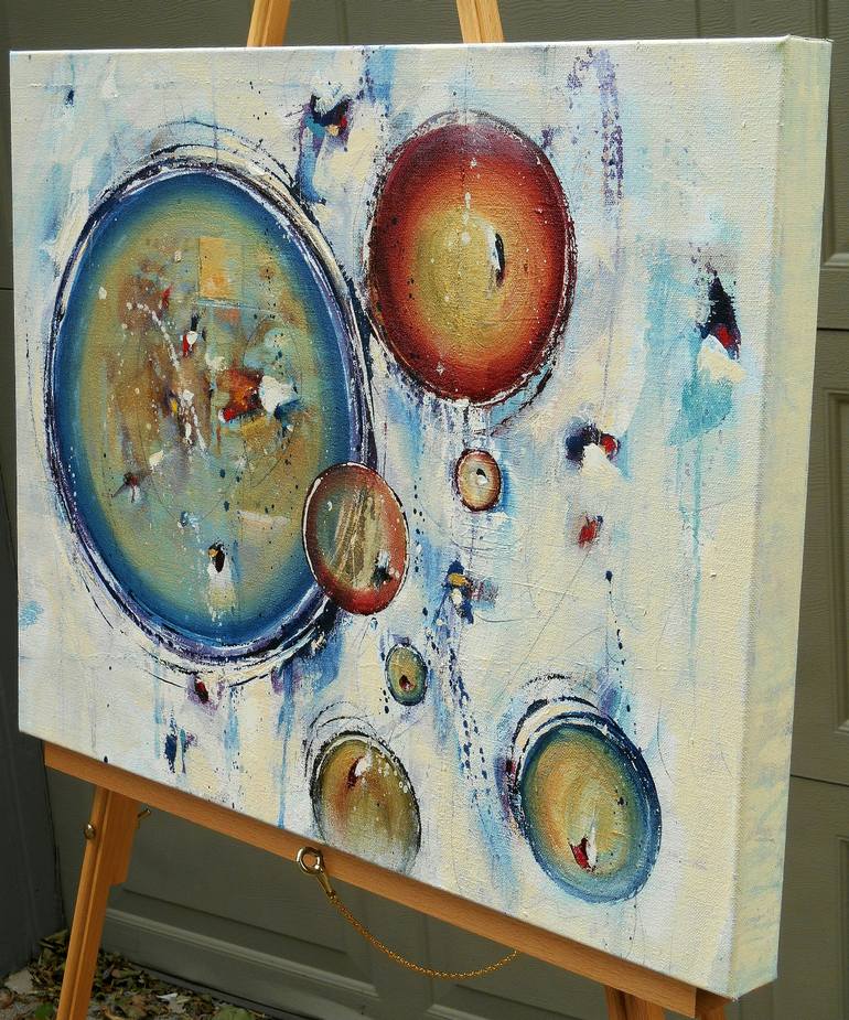 Original Abstract Expressionism Abstract Painting by Cynthia Ligeros