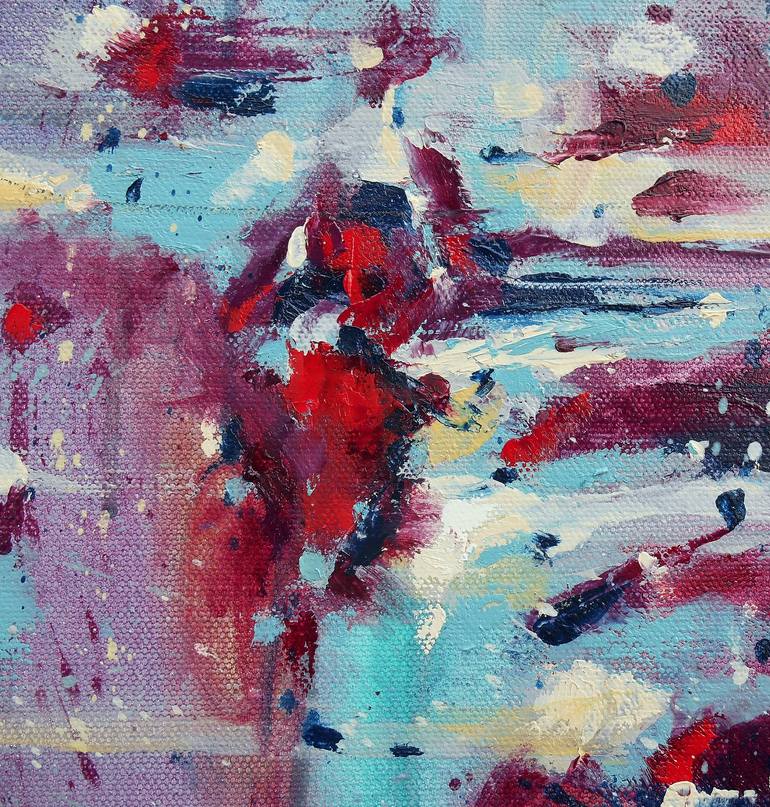 Original Abstract Expressionism Abstract Painting by Cynthia Ligeros