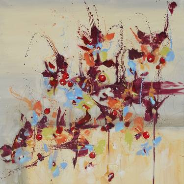 Original Abstract Botanic Paintings by Cynthia Ligeros