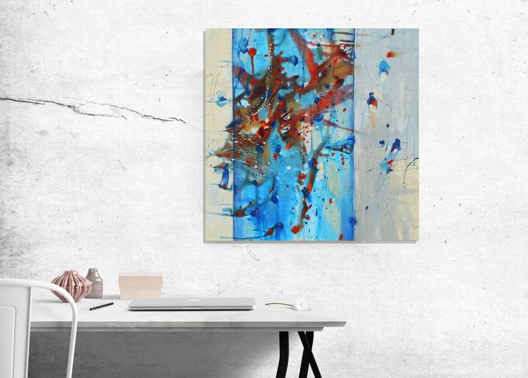 Original Abstract Expressionism Abstract Painting by Cynthia Ligeros