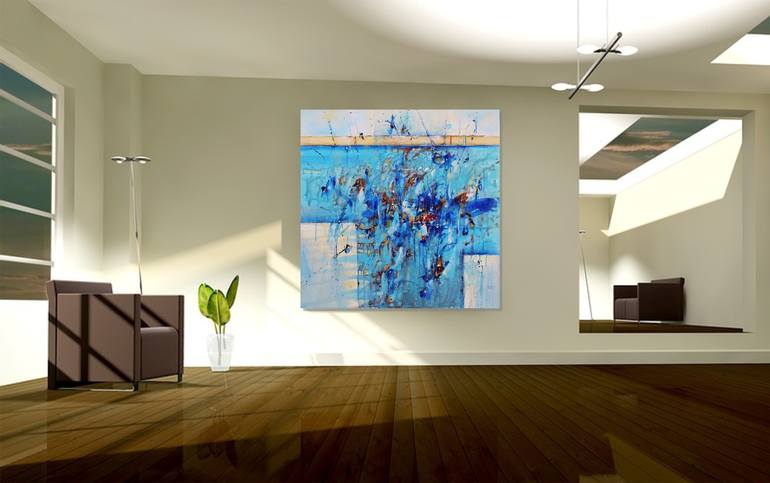 Original Abstract Expressionism Abstract Painting by Cynthia Ligeros