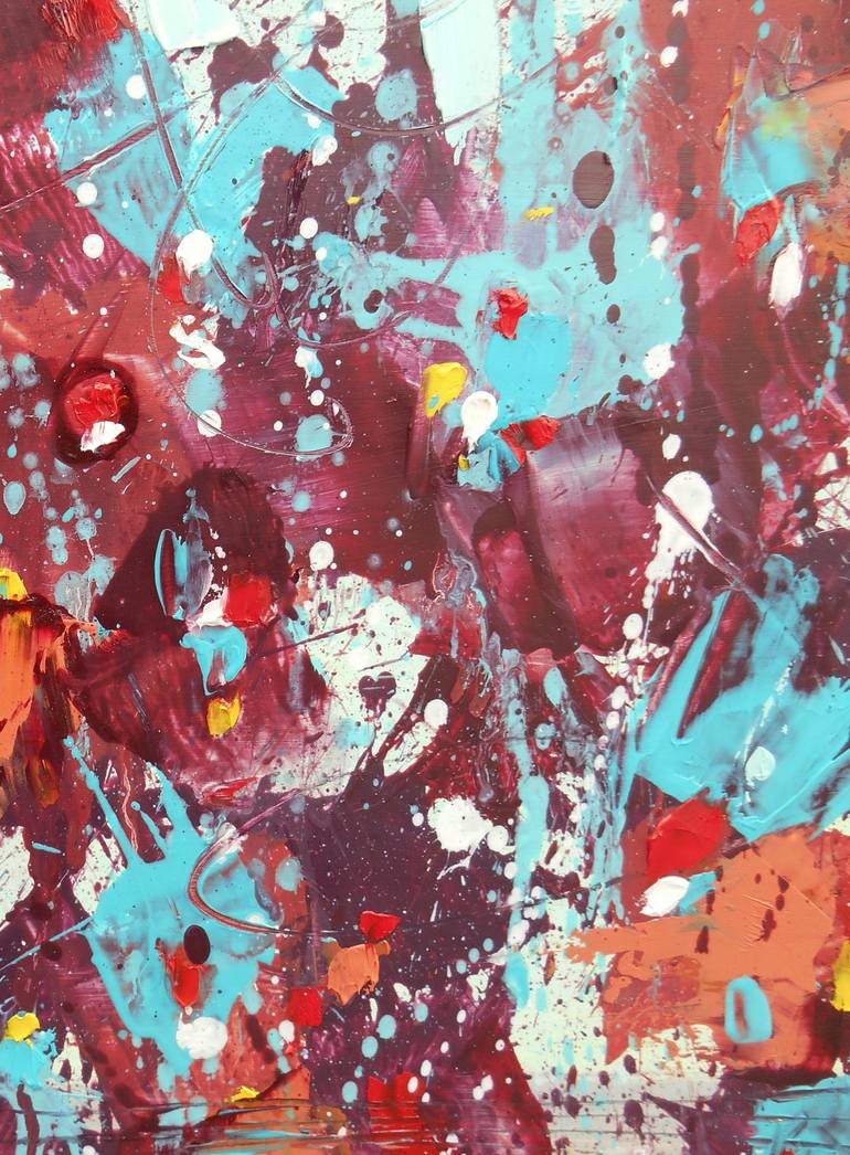 Original Abstract Expressionism Abstract Painting by Cynthia Ligeros
