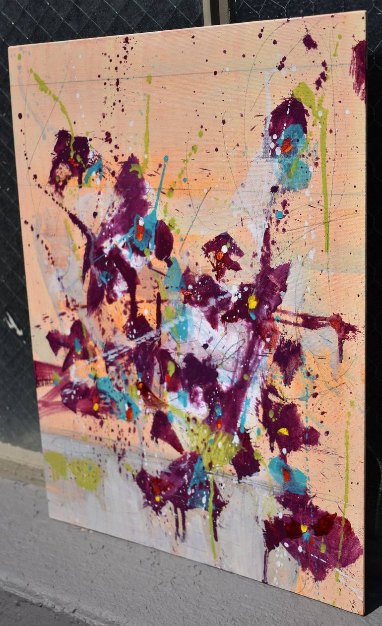 Original Abstract Expressionism Abstract Painting by Cynthia Ligeros