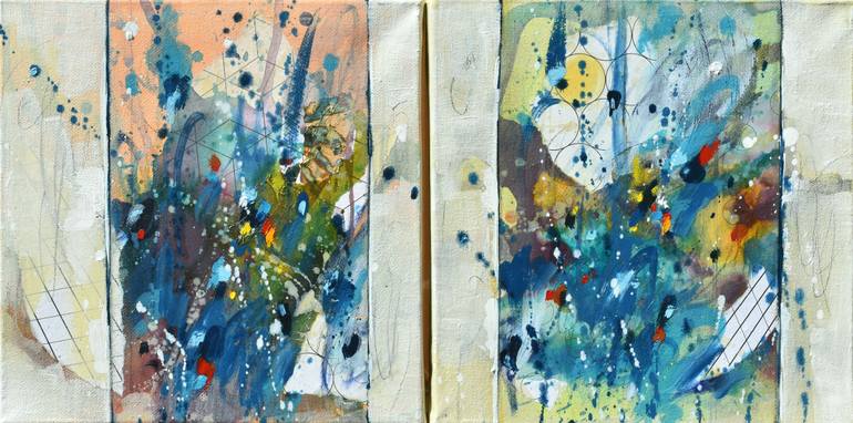 Original Abstract Expressionism Abstract Painting by Cynthia Ligeros