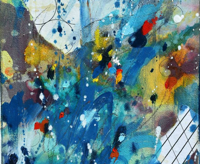 Original Abstract Expressionism Abstract Painting by Cynthia Ligeros