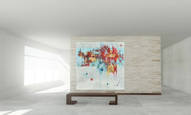 Original Abstract Expressionism Abstract Painting by Cynthia Ligeros
