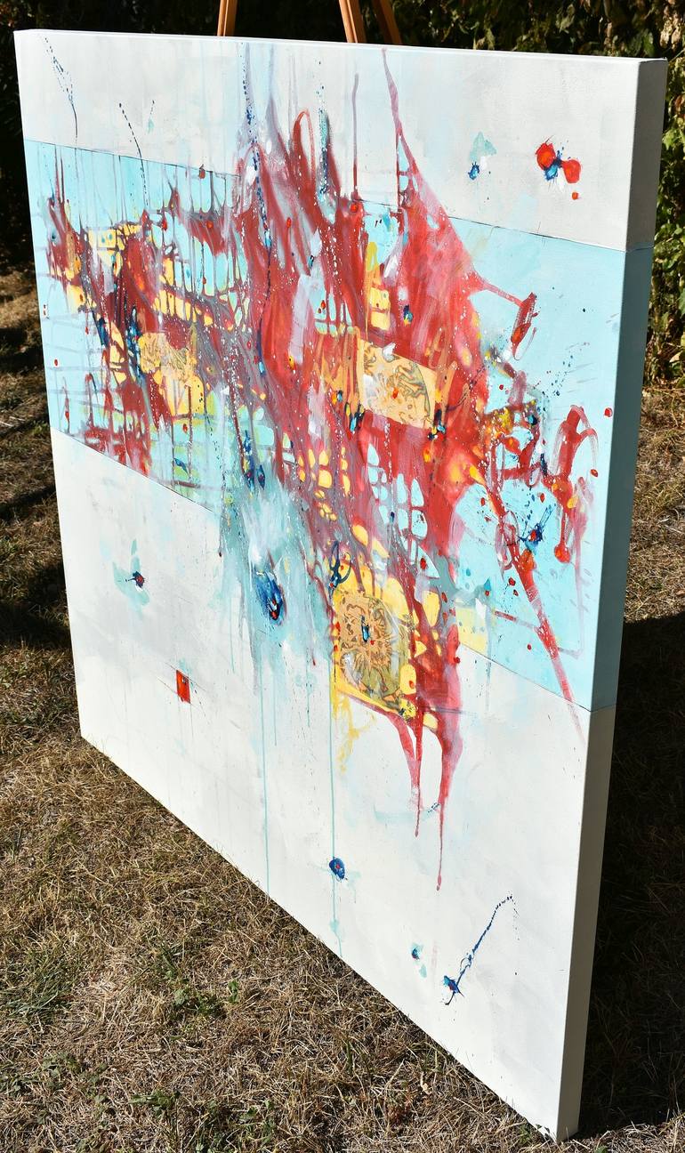 Original Abstract Expressionism Abstract Painting by Cynthia Ligeros