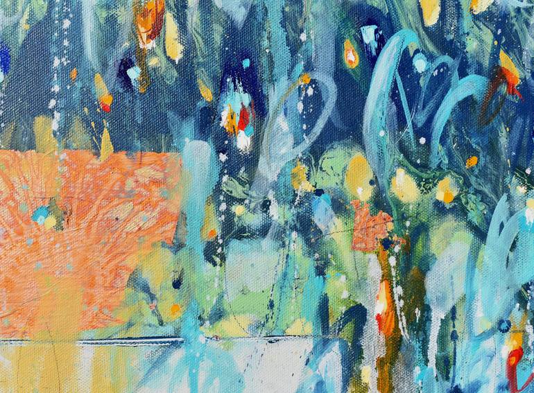 Original Abstract Expressionism Abstract Painting by Cynthia Ligeros