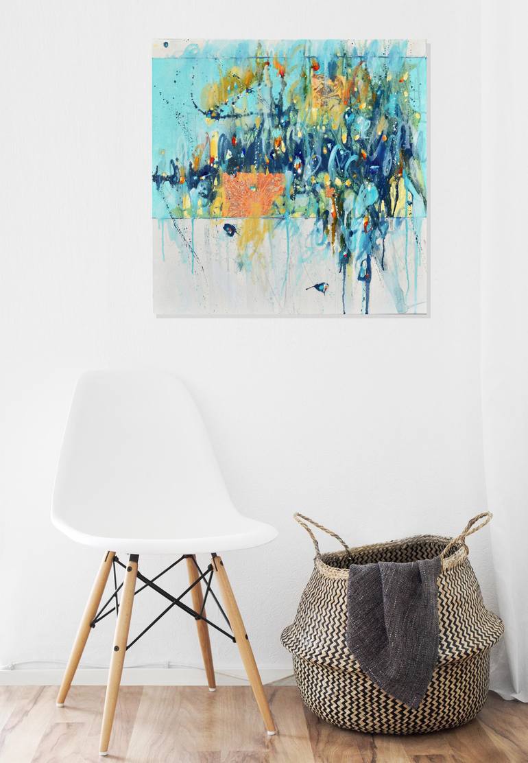 Original Abstract Expressionism Abstract Painting by Cynthia Ligeros