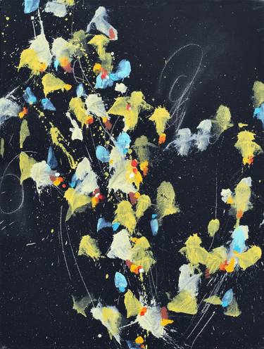 Original Abstract Floral Paintings by Cynthia Ligeros