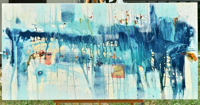 Original Abstract Expressionism Abstract Painting by Cynthia Ligeros