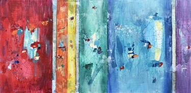 Original Fine Art Abstract Paintings by Cynthia Ligeros