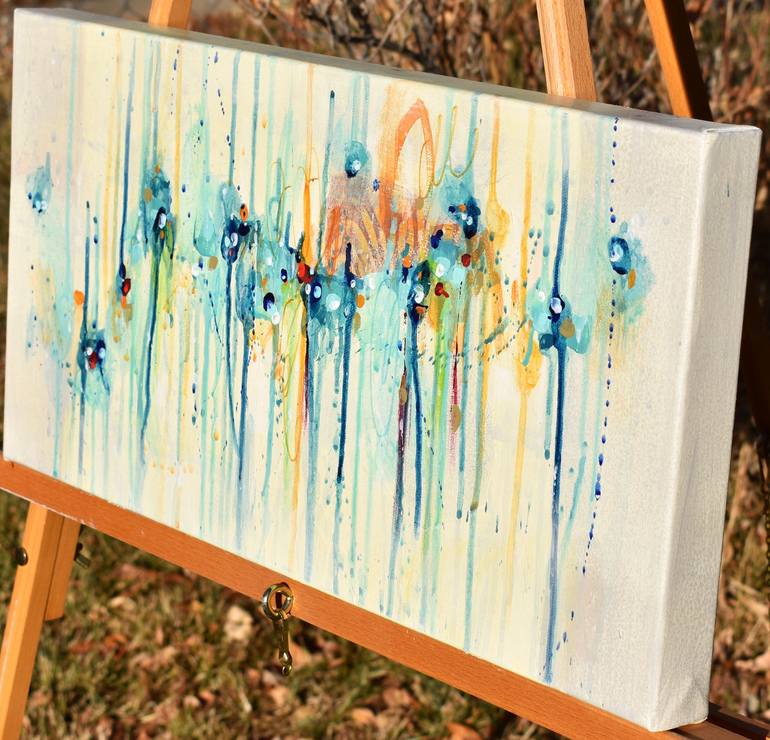 Original Abstract Expressionism Abstract Painting by Cynthia Ligeros