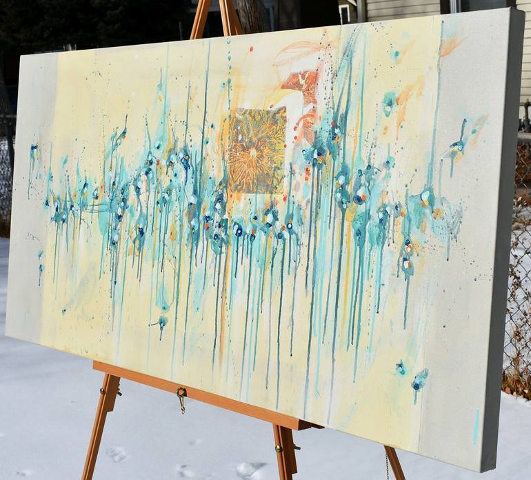 Original Abstract Expressionism Abstract Painting by Cynthia Ligeros
