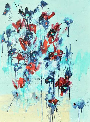 Print of Floral Paintings by Cynthia Ligeros
