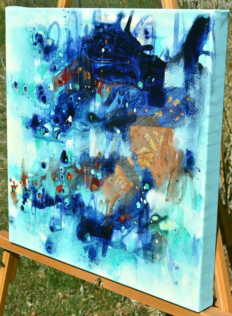 Original Abstract Expressionism Abstract Painting by Cynthia Ligeros