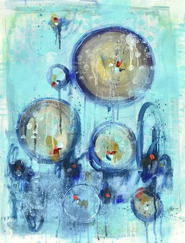 Original Abstract Paintings by Cynthia Ligeros