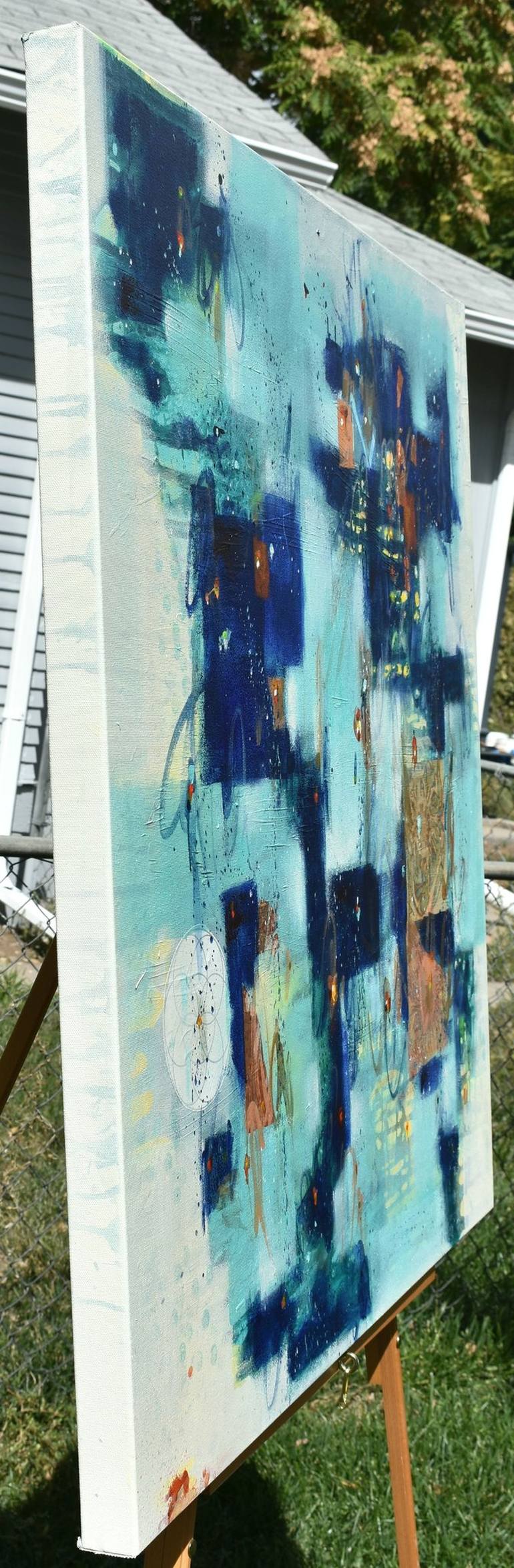 Original Abstract Painting by Cynthia Ligeros