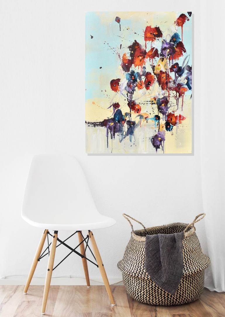 Original Abstract Painting by Cynthia Ligeros