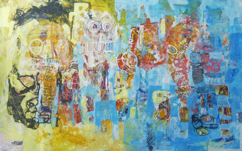 Original Abstract Expressionism Animal Paintings by Dariusz Labuzek