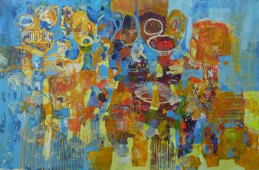 Original Abstract Expressionism Children Paintings by Dariusz Labuzek