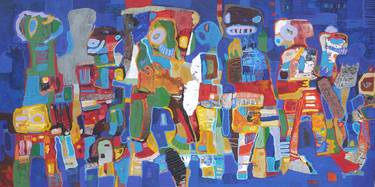 Original Abstract Expressionism Children Paintings by Dariusz Labuzek