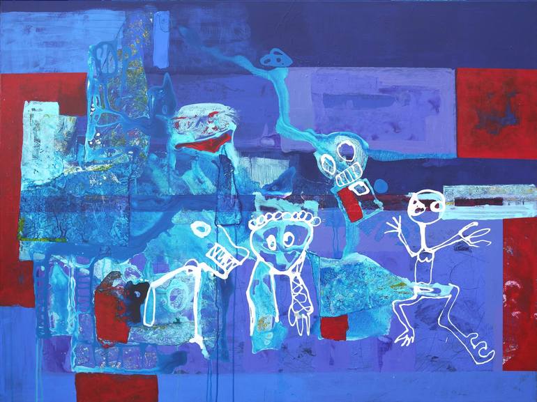 Original Abstract Fantasy Paintings by Dariusz Labuzek