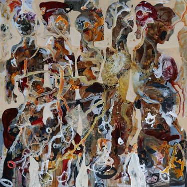 Original Abstract Expressionism Family Paintings by Dariusz Labuzek