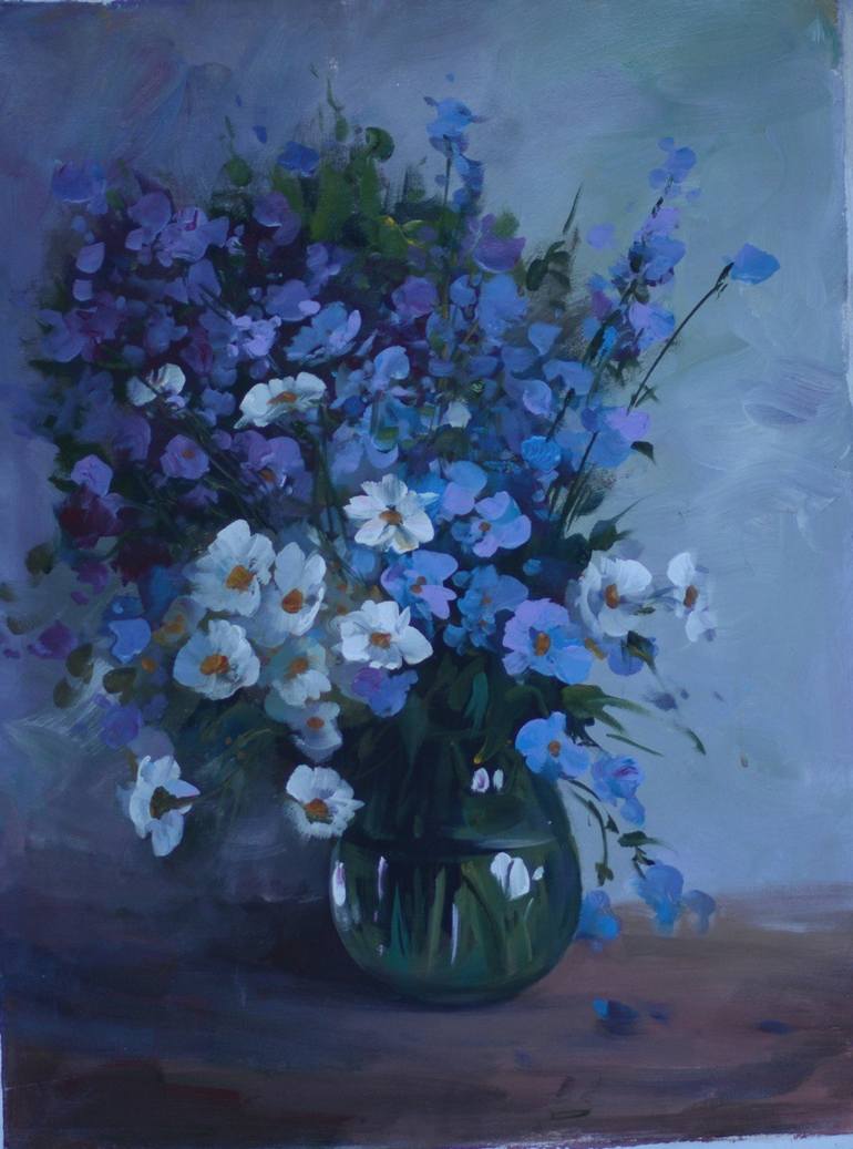 Violets Painting by nika doust | Saatchi Art