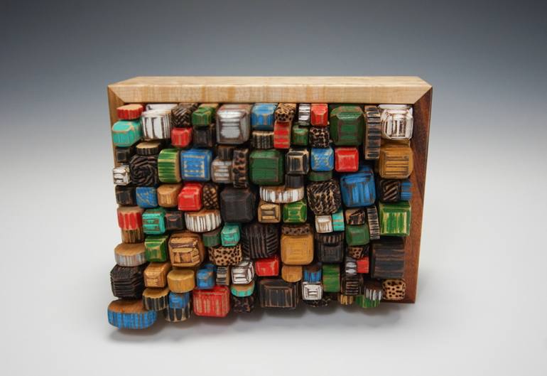 Original Abstract People Sculpture by Robb Helmkamp